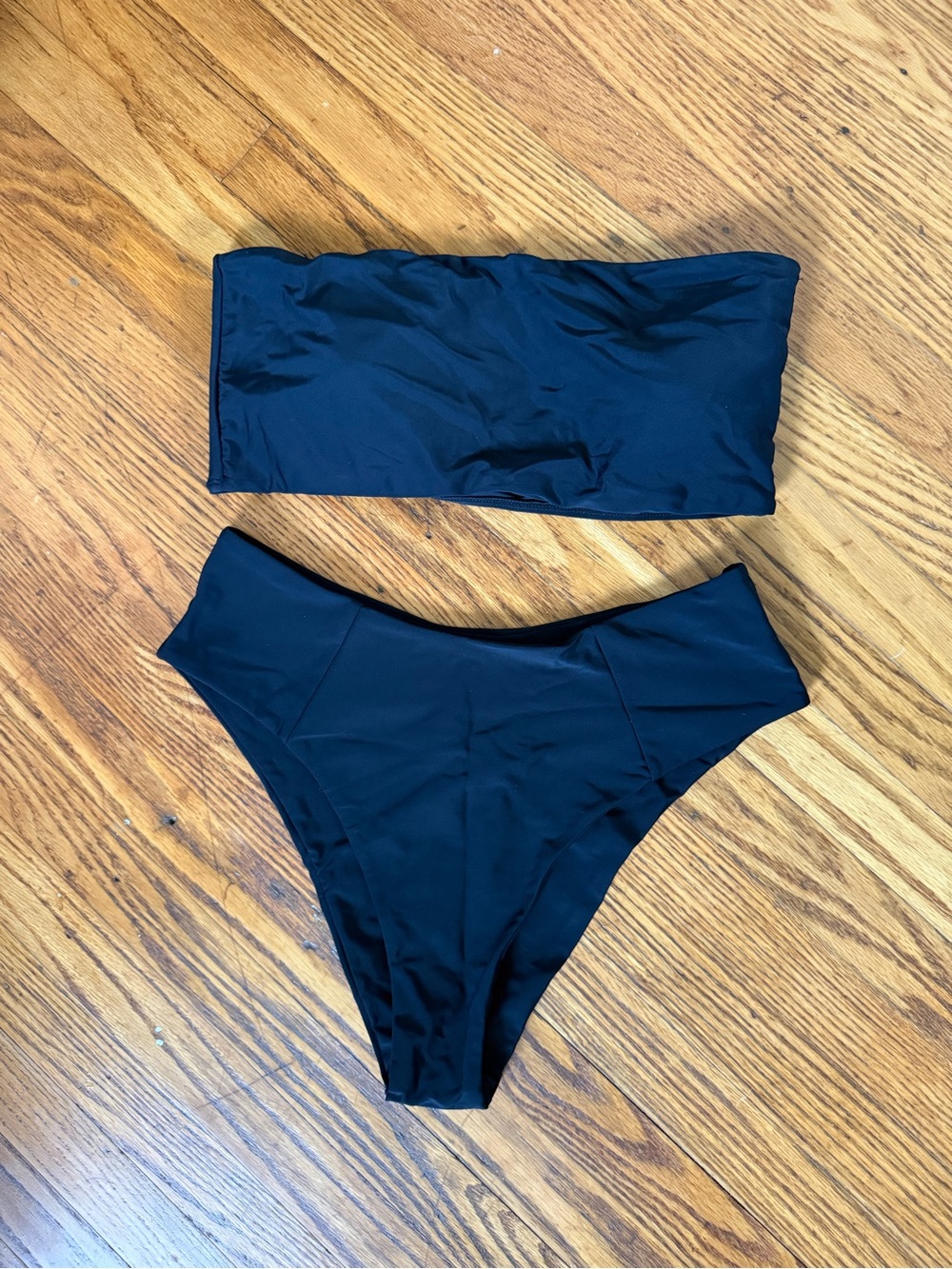 High Waist Tube Top Bikini